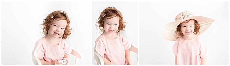 sassy 2 year old with pink hat | st simons island photographer | candace hires photography