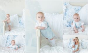 baby photographed grandmillenial style in st simons island photo studio