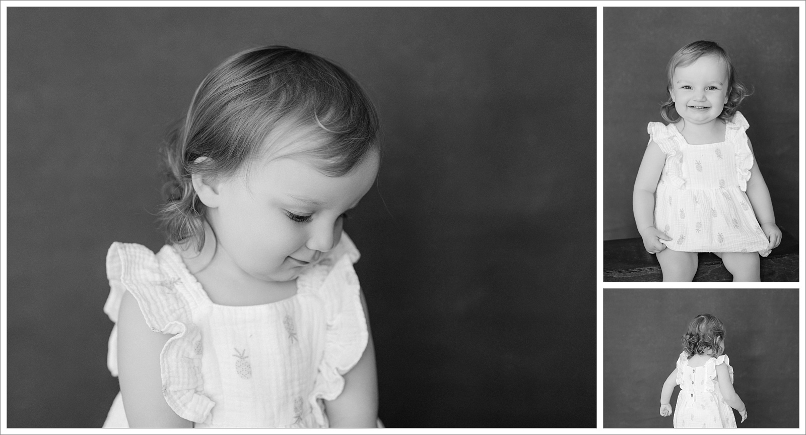 toddler photographed in studio in brunswick ga for childhood edit personality portraits